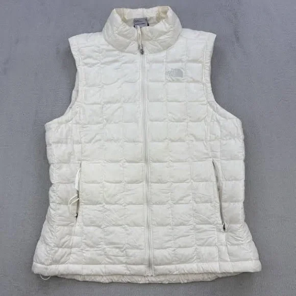 NorthFace White Quilted Vest - Picture 2 of 2